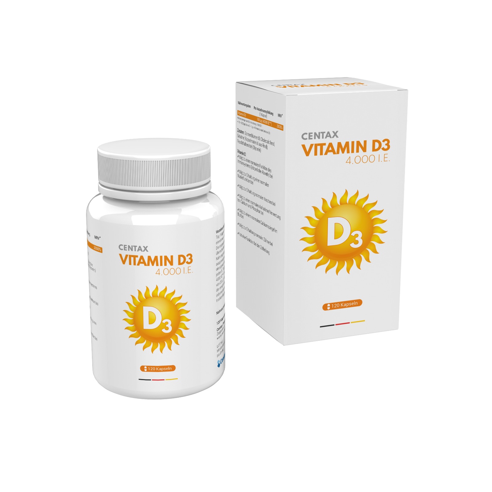 Centax Vitamin D3 package